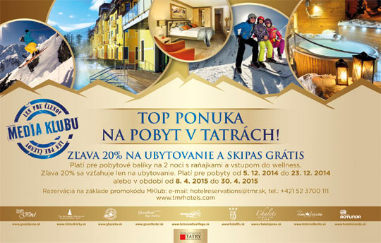 Top ponuka na pobyt v Tatrách