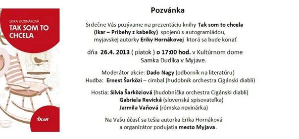 Tak som to chcela krst